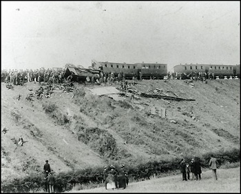 Wreckage from the Armagh Rail Disaster 1889