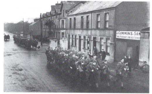 Leaving for war Lough Road, Lurgan