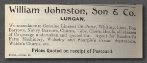 William Johnston ad