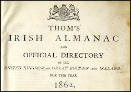 Thom's Almanac 1862